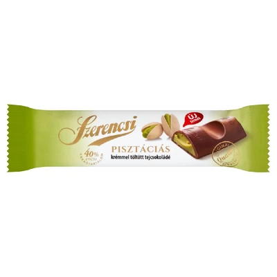 SZERENCSI SZELET TEJCSOKOLADE 19.GR PISZTACIA
