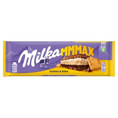 Milka Mmmax Schoko & Biscuit tejcsokoládé 300 g