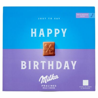Milka Happy Birthday Alpesi tejkrémes csokoládé 110 g 