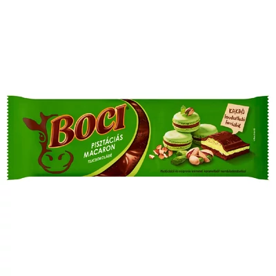 BOCI CSOKI 280.GR PISZTACIAS MACARON TEJCSOKOLADE