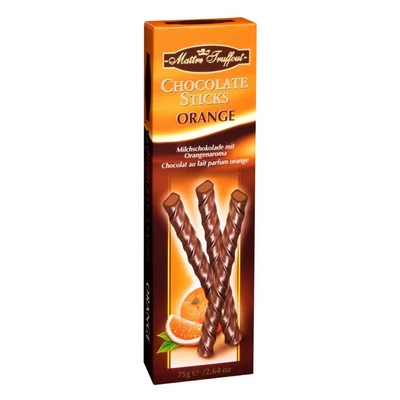 Maitre truffout chocolate stick orange 75.g