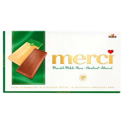 Merci táblás mogyorós-mandulás csokoládé 100 g