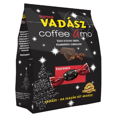 Vadász szaloncukor coffee amo eszpresszo kavés krémmel töltött tejcsoki 350 g