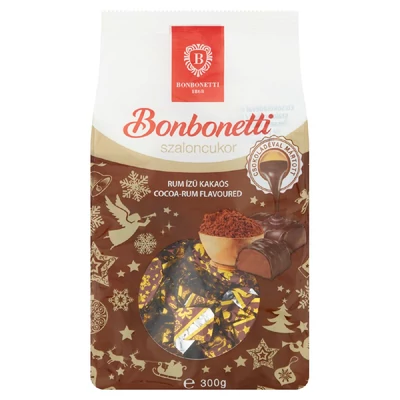 Bonbonetti szaloncukor rum ízű kakaós 300 g