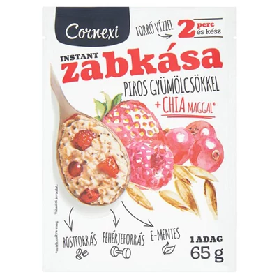 CORNEXI ZABKASA 55.GR PIROS GYUMOLCSOKKEL+CHIA MAGGAL