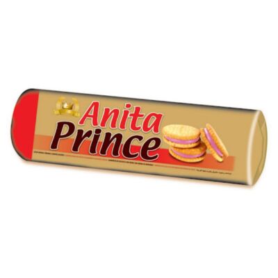 Anita Prince eper ízű krémmel töltött keksz 125g