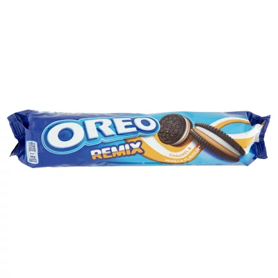 Oreo karamell-vanília dupla krémmel töltött keksz 157 g