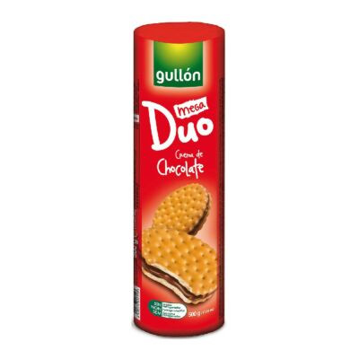 Gullon mega duo szendvicskeksz chocolate 500 g