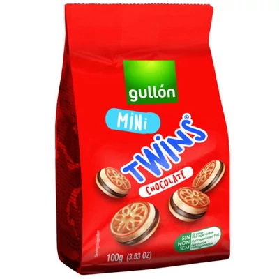 GULLON KEKSZ MINI 100.GR TWINS CSOKIS