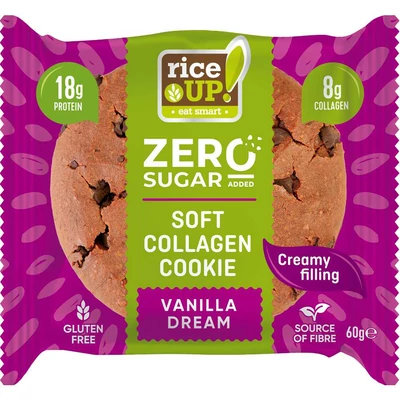 RICE UP ZERO COOKIES KOLLAGEN-PROTEIN KEKSZ 60.GR VANILIA