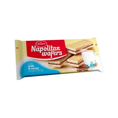 Vincinni napolitan waffers tej és kakaós szelet 60 g