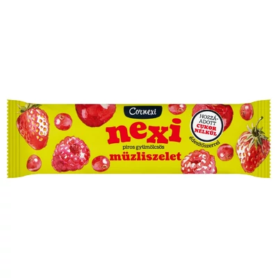 Cornexi Nexi müzli szelet piros gyümölcsös 25g