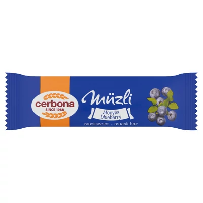 Cerbona áfonyás müzliszelet joghurtos bevonó talppal 20 g