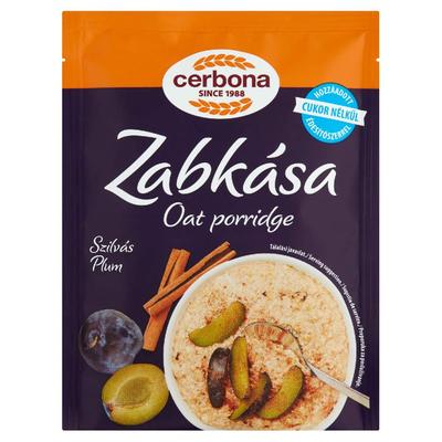 Cerbona szilvás-fahéjas zabkása hozzáadott cukor nélkül édesítőszerrel 55 g