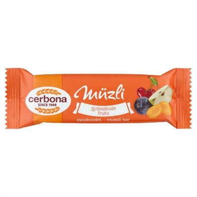 Cerbona müzliszelet gyümölcsös 20 g