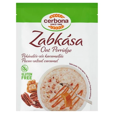 Cerbona Pekándiós-sós karamellás zabkása, gluténmentes, 50 g