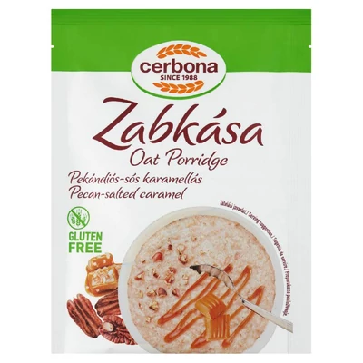 Cerbona Pekándiós-sós karamellás zabkása, gluténmentes, 50 g