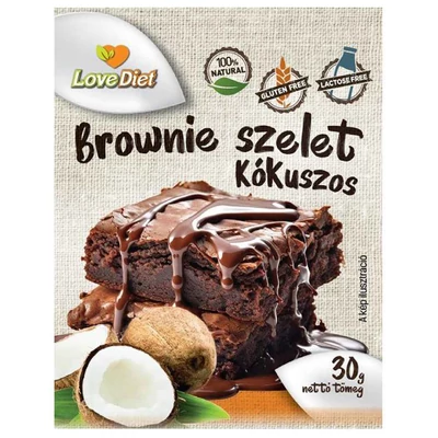 LOVE DIET BROWNIE GM+LM 30.GR KOKUSZOS