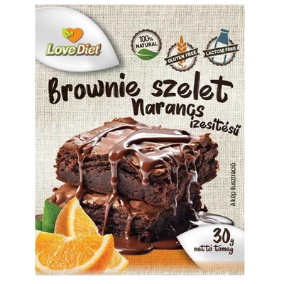 LOVE DIET BROWNIE GM+LM 30.GR NARANCS IZU