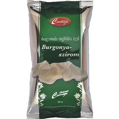 FEH.CSEM. BURGONYASZIROM 50.GR HAGYMAS-TEJFOLOS