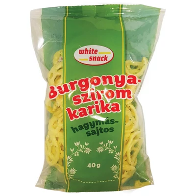 White snack burgonyaszirom 40 g hagymás-sajtos