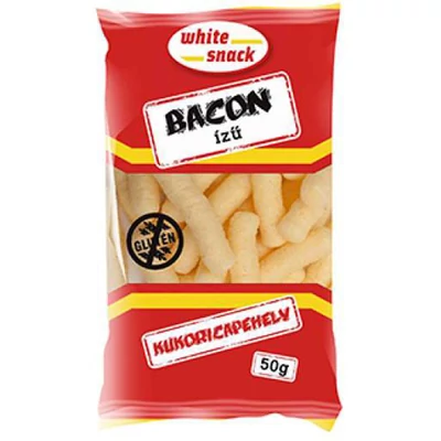 WHITE SNACK RACS BACON 50.GR