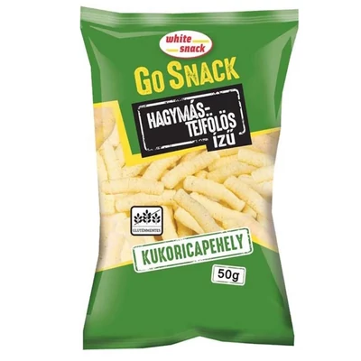 WHITE SNACK RACS HAGYMAS SAJTOS 50.GR