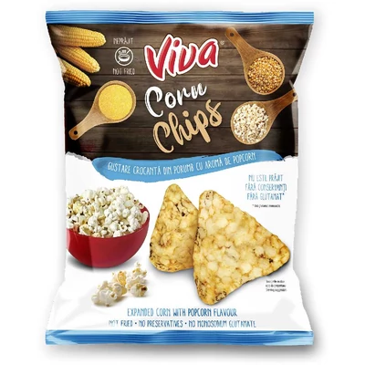 VIVA KUKORICA CHIPS GLUTENMENTES POPCORN 50.GR