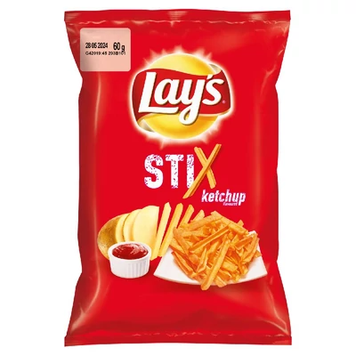 LAY´S STIX KETCHUPOS ÍZŰ BURGONYACHIPS 60 G