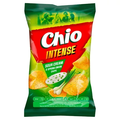 Chio Intense újhagymás-tejfölös burgonyachips 55 g