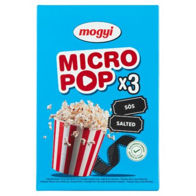 Mogyi Micro Pop sós popcorn 3 x 100 g