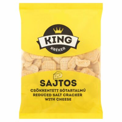 King csökkentett sótartalmú sajtos kréker 100 g