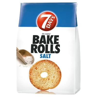 7DAYS Bake Rolls sós kétszersült 80 g