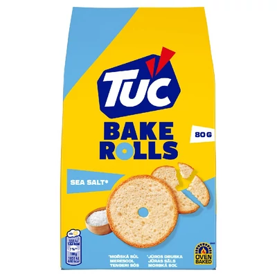TUC Bake Rolls sós kétszersült 80 g