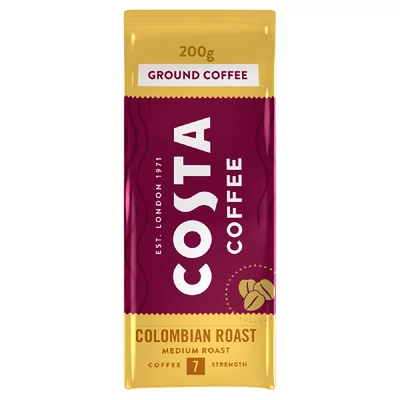 Costa őrölt kávé colombian roast ground 200 g