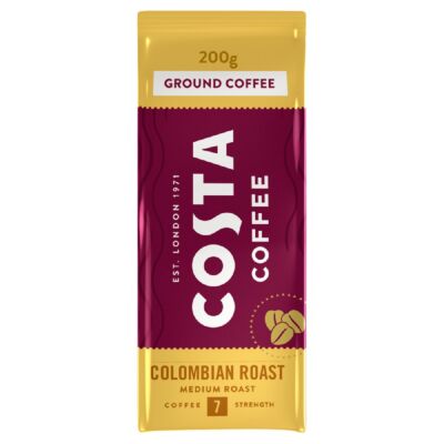 Costa őrölt kávé colombian roast ground 200 g