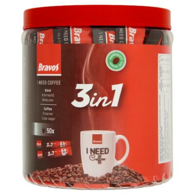 Bravos 3in1 instant kávéspecialitás 50x17 g