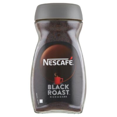 Nescafé black roast instant kávé üveges 200 g