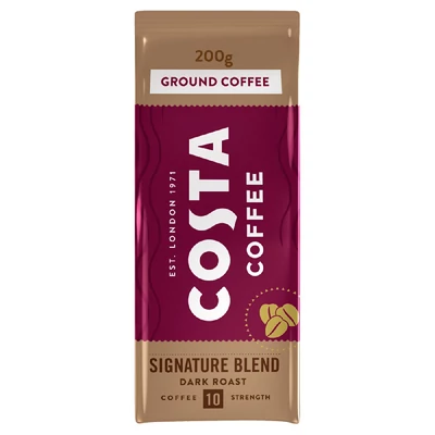 Costa Coffee Signature Blend Dark Roast pörkölt őrölt kávé 200 g
