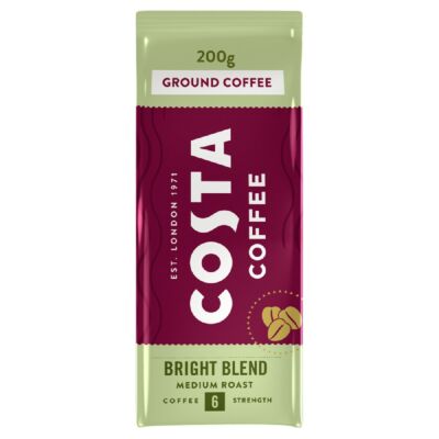 Costa Coffee The Bright Blend Roast pörkölt őrölt kávé 200 g