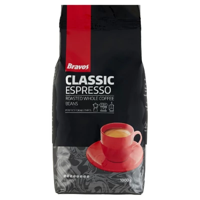 Bravos classic pörkölt szemes kávé espresso 1 kg