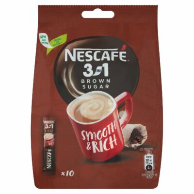Nescafé 3in1 Brown Sugar azonnal oldódó kávéspecialitás 10X16,5 g