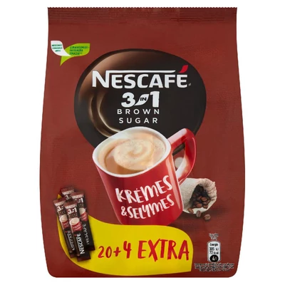 Nescafé 3in1 Brown Sugar azonnal oldódó kávéspecialitás barnacukorral 10 x 16,5 g (165 g)
