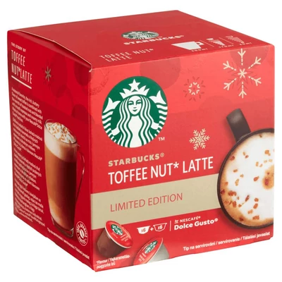 Starbucks by NESCAFÉ Dolce Gusto Toffee Nut Latte tej- és kávékapszula 12 db/6 csésze 127,8 g