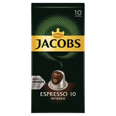 Jacobs Espresso 10 Intenso kávékapszula 10 db 52 g