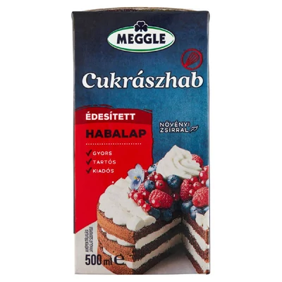 Meggle Cukrászhab habalap 500 ml