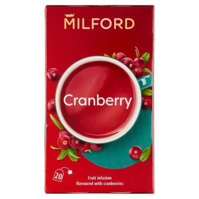 Milford vörösáfonya ízű gyümölcstea 20x2,25g 45 g
