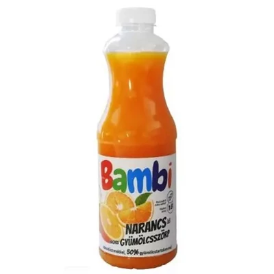 BAMBI GYUMOLCSSZORP 50% 1.L NARANCS (DRS)