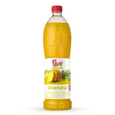 Pölöskei Ananász ízű szörp cukorral és édesítőszerrel 1 l