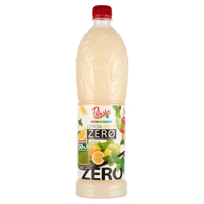Pölöskei zero citrom-menta ízű gyümölcsszörp 50% gyümölcstartalommal 1L